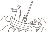 jesus calms the storm coloring pages jesus calms the storm coloring pages