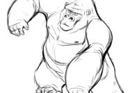 gorilla color page gorilla color page