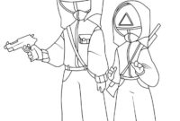 coloring page squid game coloring page squid game