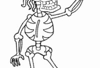 printable skeleton coloring pages