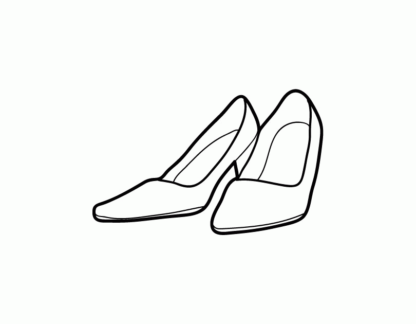 Shoes Coloring Pages - Coloring Home