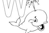 coloring pages letter w coloring pages letter w