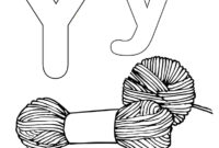 letter y color page