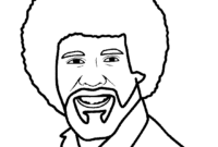 bob ross coloring pages printable bob ross coloring pages printable