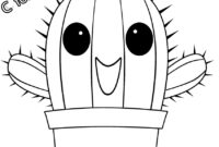 printable cactus coloring pages