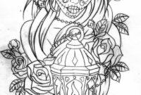 la catrina coloring page