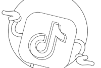 tiktok logo coloring pages tiktok logo coloring pages