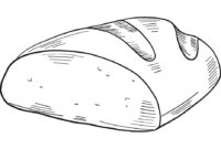 bread coloring page bread coloring page