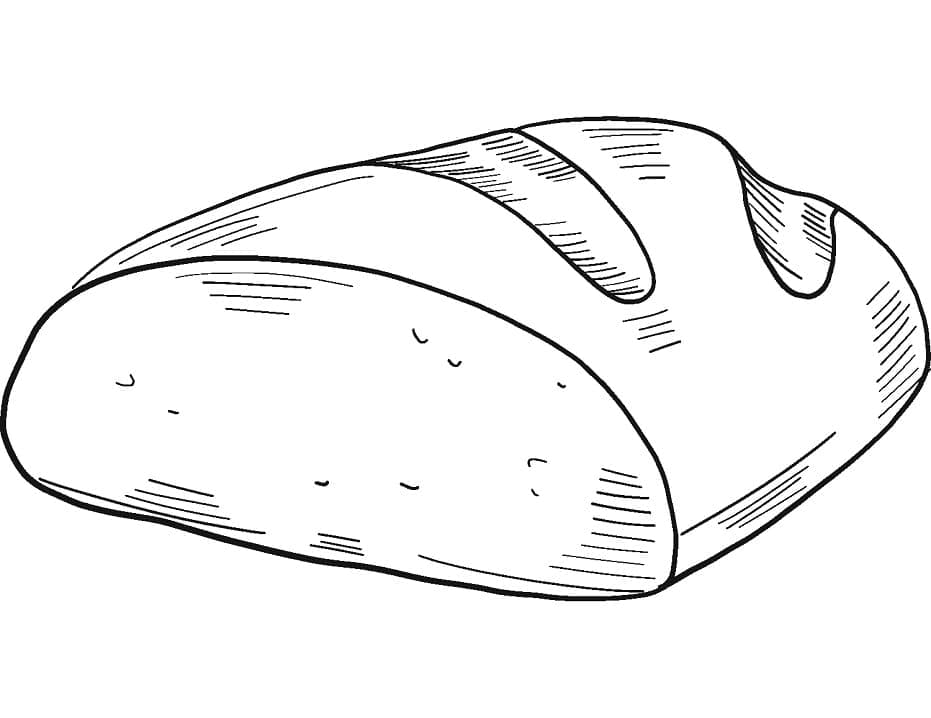 Free Bread to Print Coloring Page - Free Printable Coloring Pages for Kids
