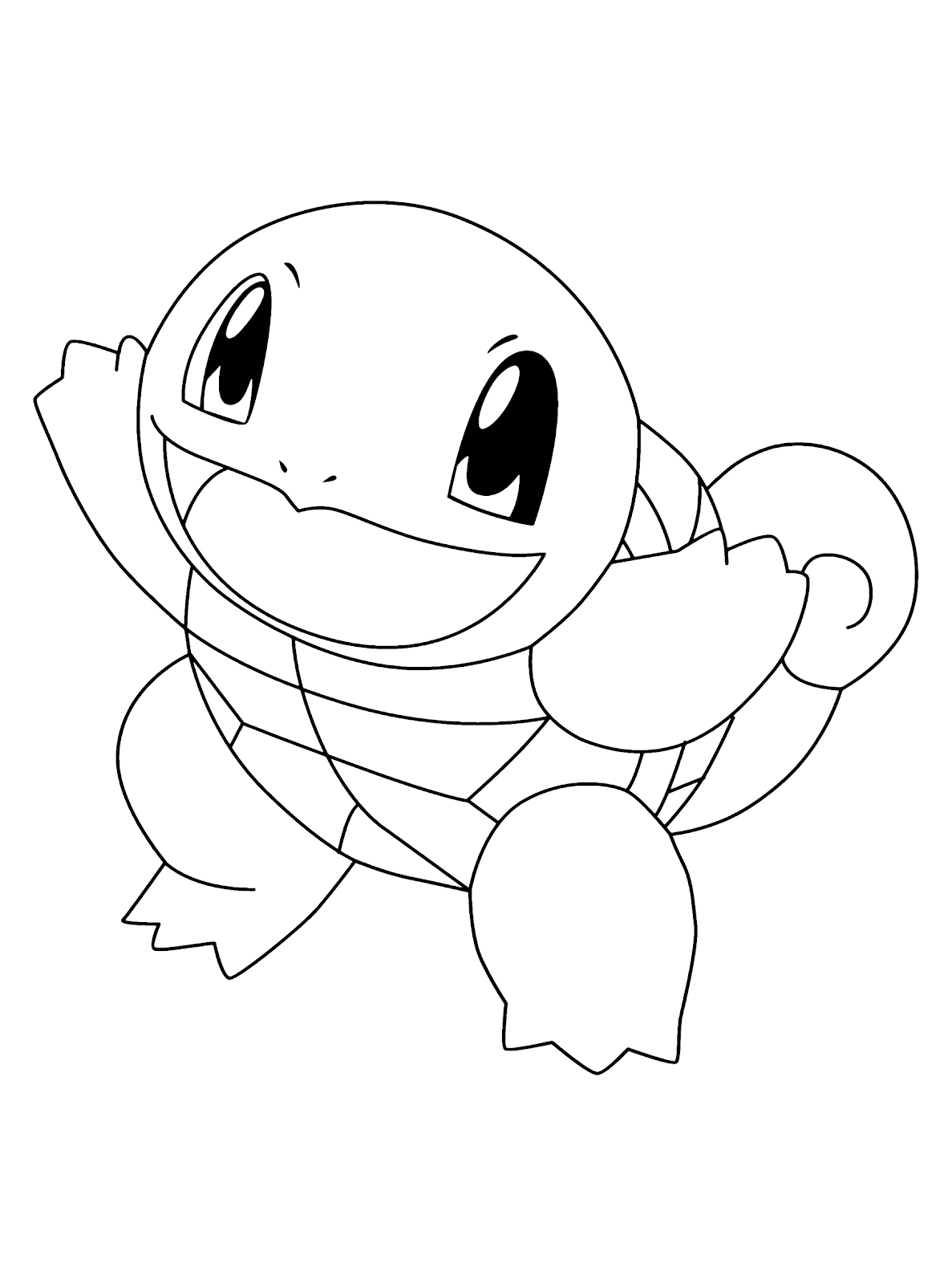 New Squirtle Coloring Pages Download - Free Pokemon Coloring Pages