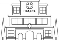 hospital coloring page hospital coloring page