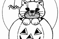 cat and pumpkin coloring page cat and pumpkin coloring page
