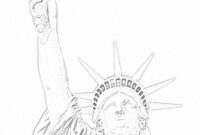 statue of liberty coloring page printable statue of liberty coloring page printable