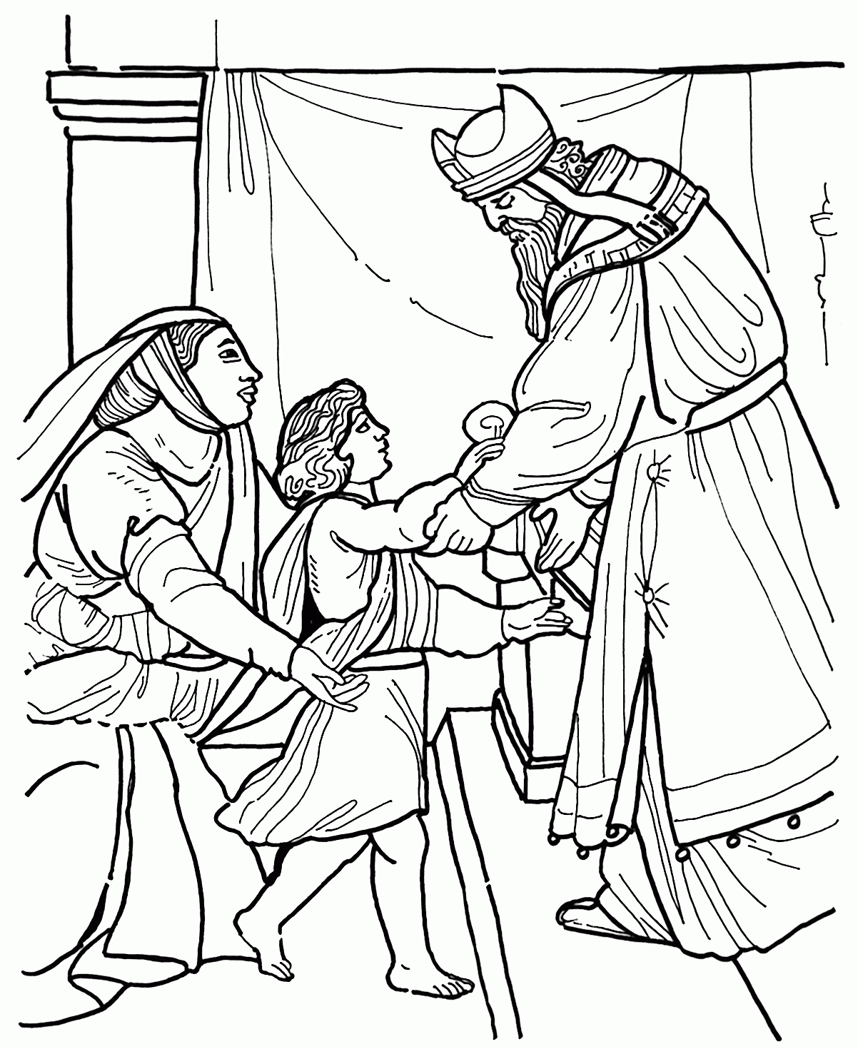 43+ lovely pict A Coat For Samuel Coloring Page / Samuel Bible Story