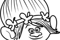 trolls poppy coloring page trolls poppy coloring page
