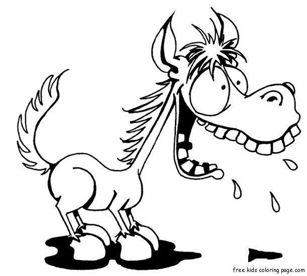 Print out donkey shrek coloring pages - Free Kids Coloring PageFree