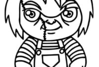horror chucky coloring pages