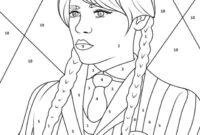 coloriage mercredi addams