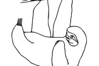 coloring pages of a sloth