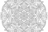 snowflake mandala coloring pages