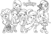 strawberry shortcake and friends coloring pages strawberry shortcake and friends coloring pages