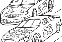 race car coloring pictures to print