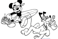 mickey mouse summer coloring pages mickey mouse summer coloring pages