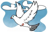 dessiner un oeaseaux en vole pasvv a pas