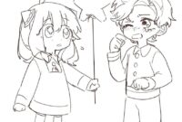 anya coloring pages anya coloring pages