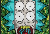 easy trippy rick and morty drawings