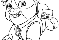 rubble coloring page rubble coloring page