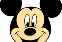 dessin tete de mickey