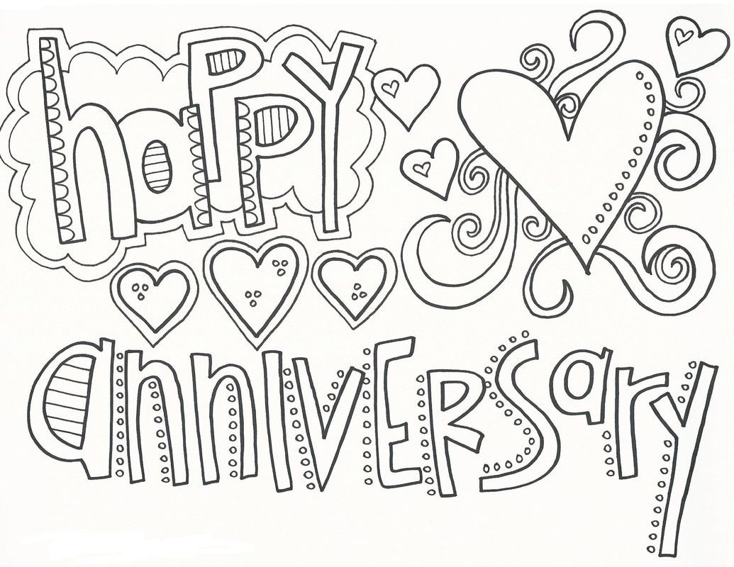 10 Best Happy Anniversary Coloring Pages