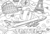 travel color pages