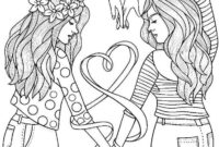 coloriage a imprimer de fille