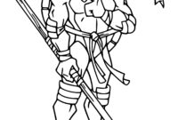 dessin a colorier tortue ninja a imprimer