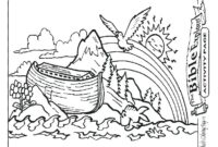 coloring pages noahs ark