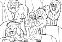 daniel and the lions den coloring pages