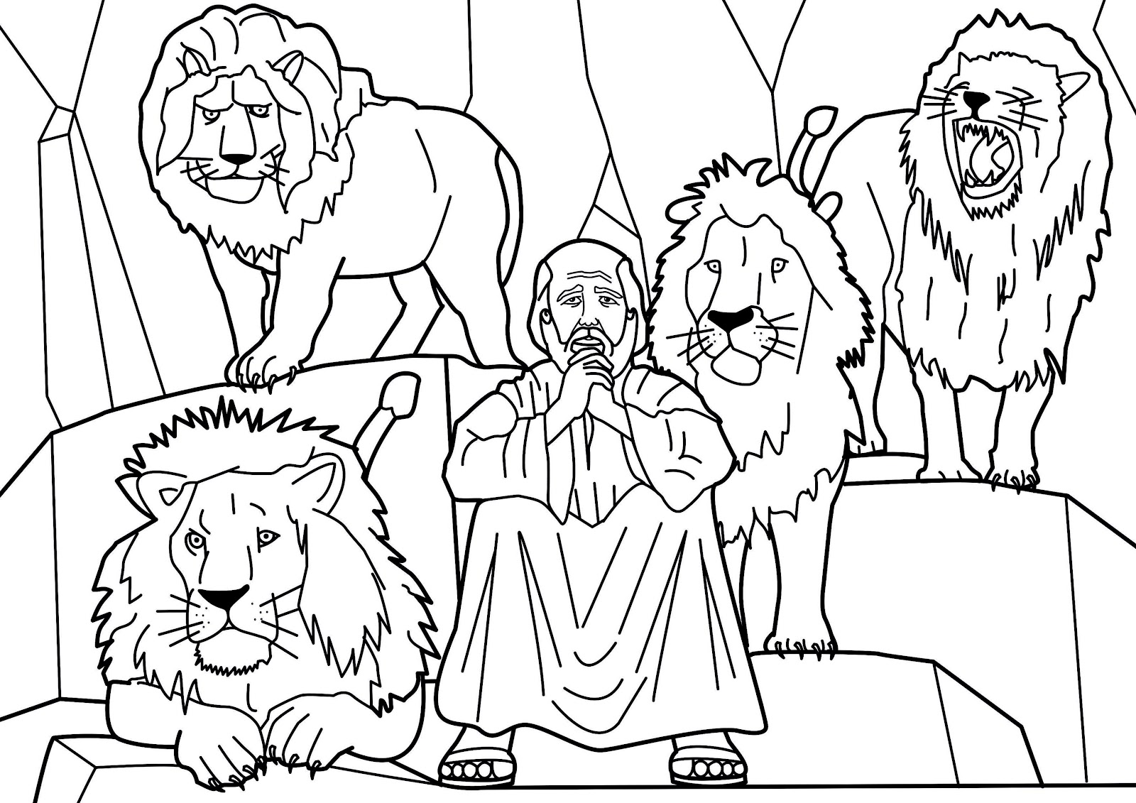 Dare Daniel and the Lions story from Holy Bible and images and pictures