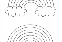 preschool rainbow coloring pages