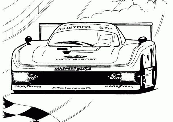 Dessin Auto De Course Par Station-C - Coloriage dedans Voiture De