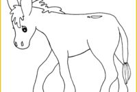 dessin a colorier facile âne dessin a colorier facile âne