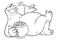 cookie monster coloring page
