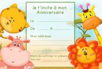 cartes invitation anniversaire a imprimer