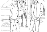 barbie and ken coloring page barbie and ken coloring page