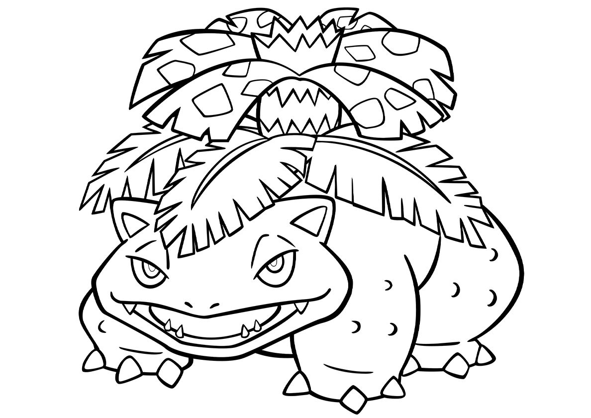 Pokemon Coloring Pages Venusaur