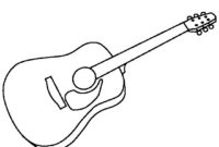 guitar color page guitar color page