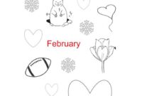 february color pages february color pages