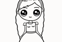 dessin kawaii fille a imprimer