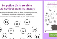 nombre pair et impair ce2 a colorier